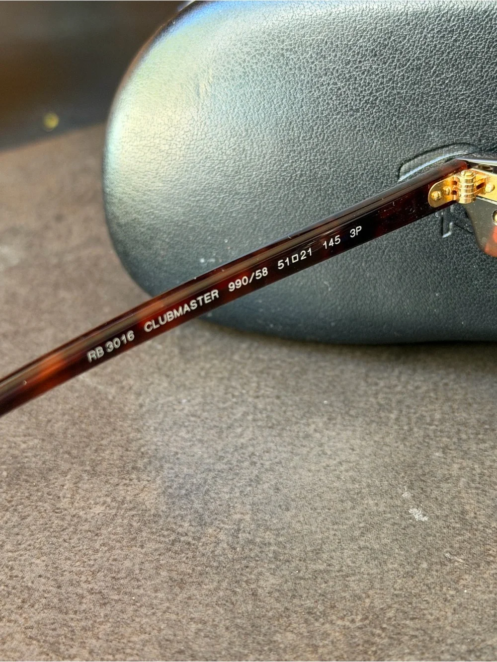 Ray-Ban Clubmaster Polarized Sunglasses - Tortoise Frame RX lenses